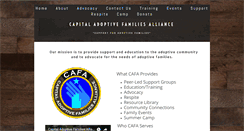 Desktop Screenshot of capadoptfam.org