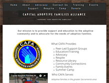 Tablet Screenshot of capadoptfam.org